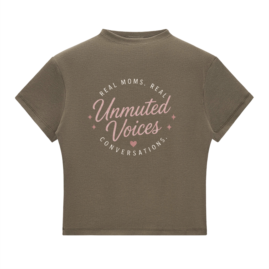 UNMUTED VOICES EssentiaL Mock Neck Tee