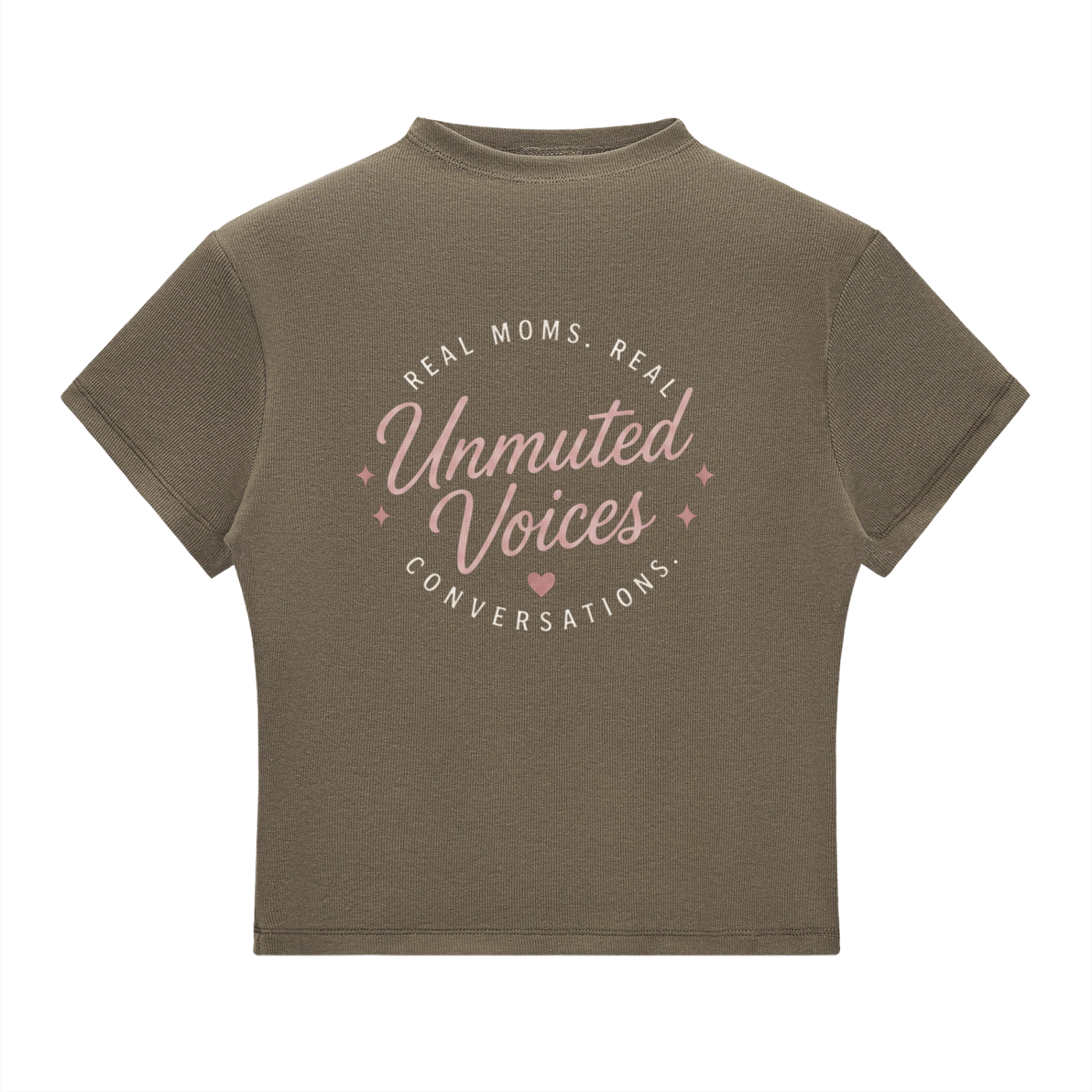 UNMUTED VOICES EssentiaL Mock Neck Tee