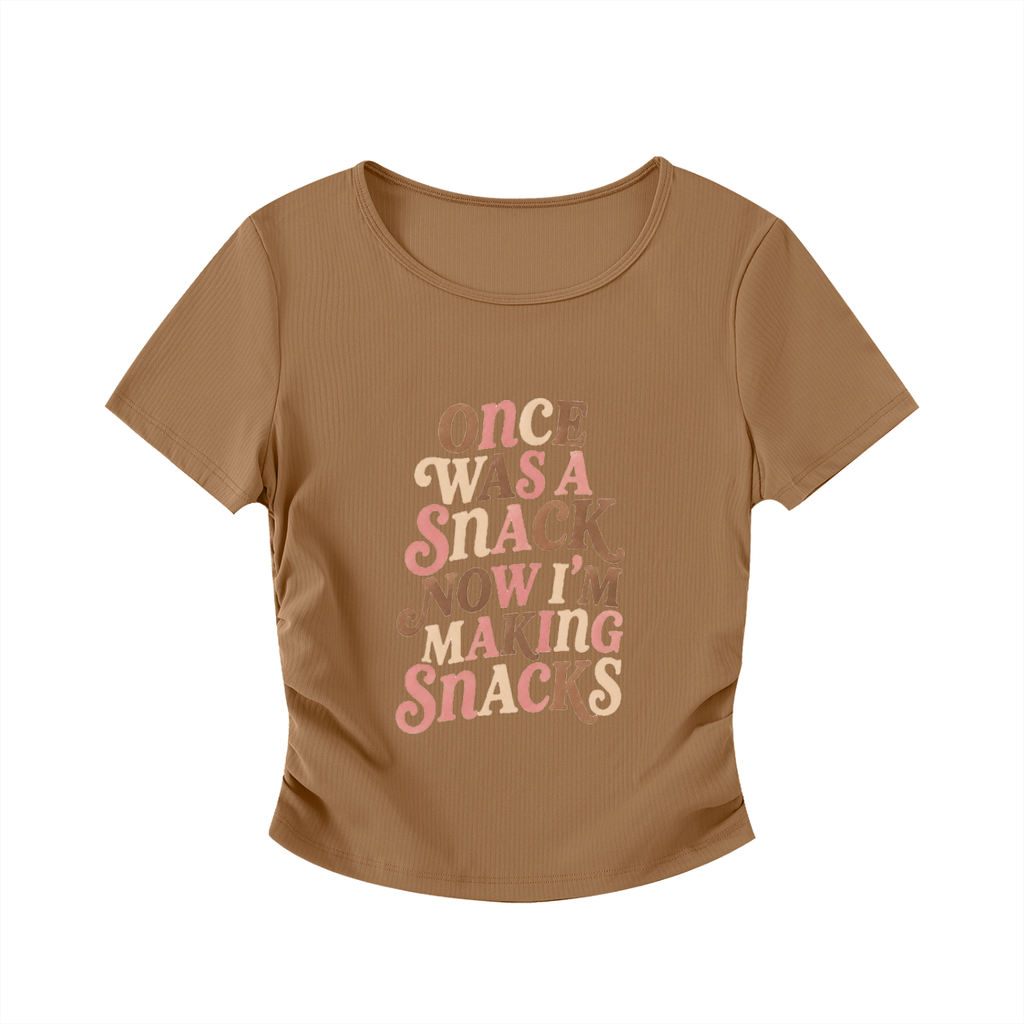 ONCE WAS A SNACK BODYCON CROP TOP